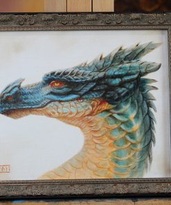 Blue Dragon Head by Kaitlund Zupanic
