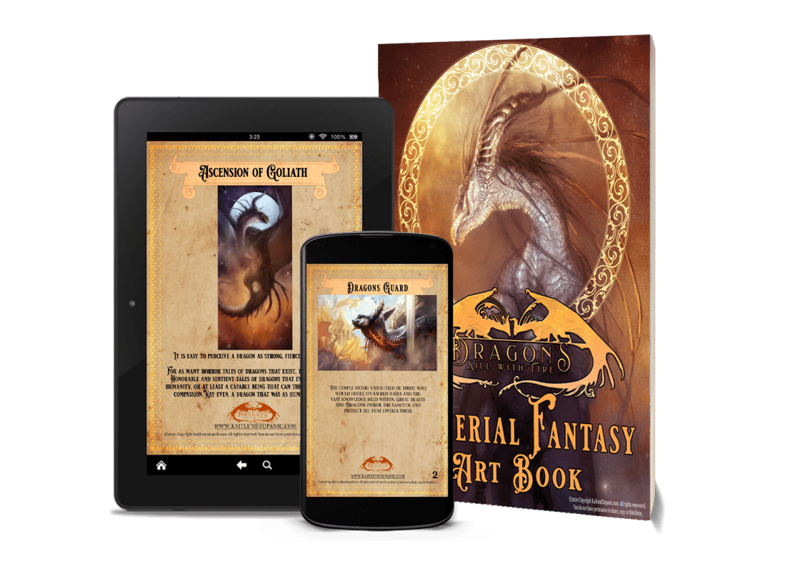 Dragons Kill With Fire Ethereal Fantasy Cover