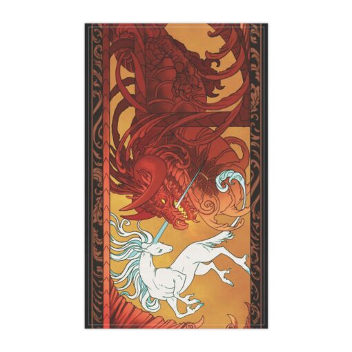 The Duel - Towel or Tarot Cloth - Cotton - Image 2